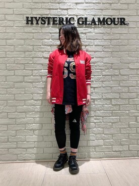 「Ｖネック」｜「アイテム（ジャケット/アウター）」を使った、SUZUKIさん（レディース・150cm）の春コーディネート