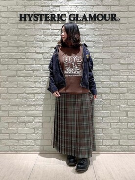 「長袖シャツ」｜「アイテム（その他アウター）」を使った、SUZUKIさん（レディース・150cm）の秋コーディネート