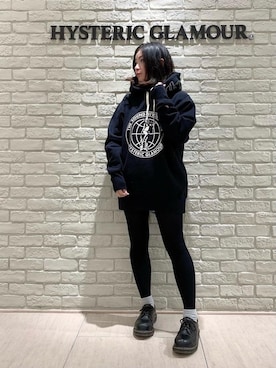 「ﾋﾞｯｸﾞｼﾙｴｯﾄ」｜「アイテム（スウェット）」を使った、SUZUKIさん（レディース・150cm）の秋コーディネート