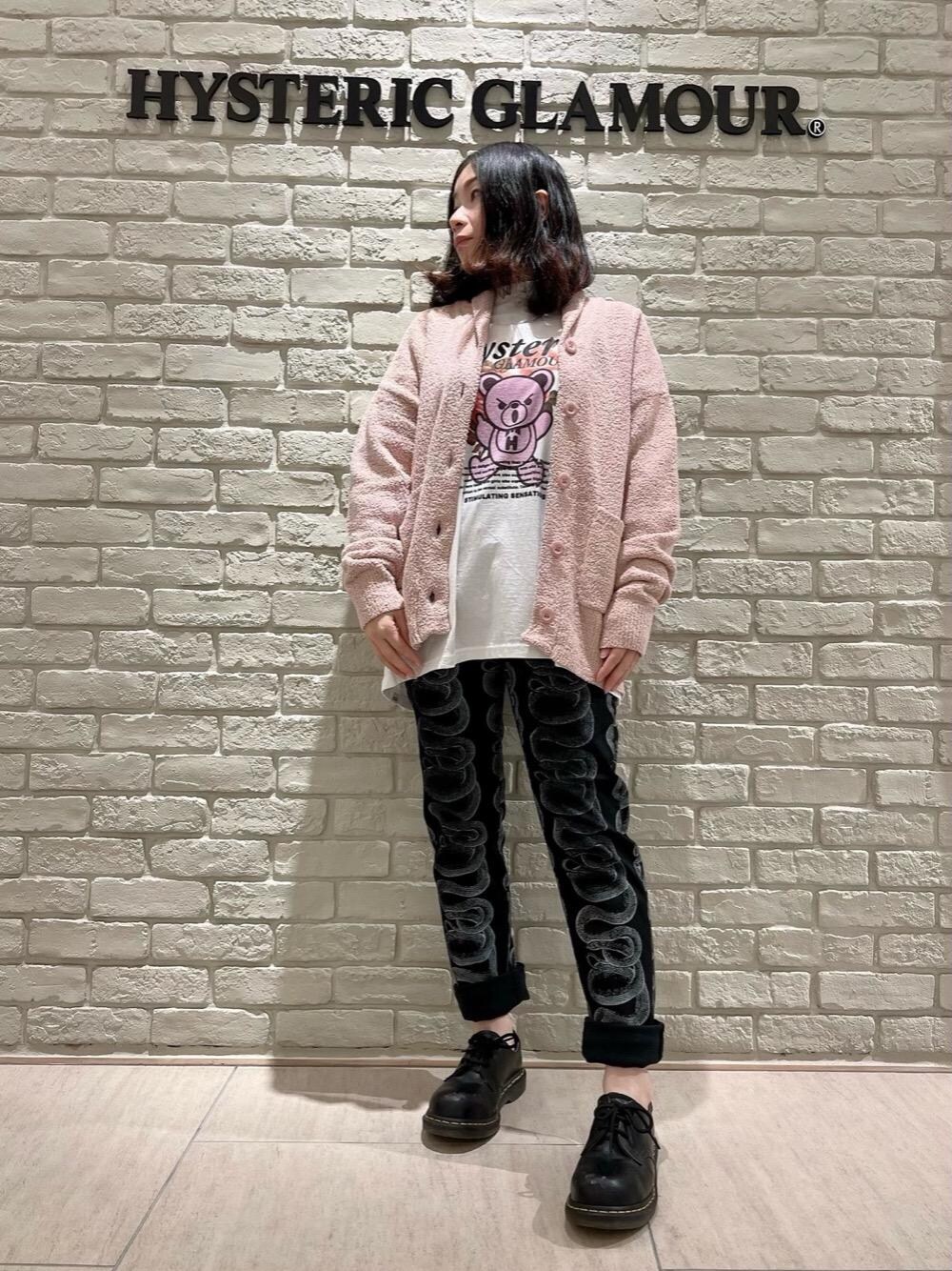 HYSTERIC ROSE BEAR オーバーサイズTシャツ HYSTERIC GLAMOUR（ヒステリックグラマー）の「ROSE BEAR