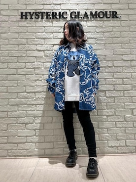 「ﾋﾞｯｸﾞｼﾙｴｯﾄ」｜「アイテム（スウェット）」を使った、SUZUKIさん（レディース・150cm）の冬コーディネート