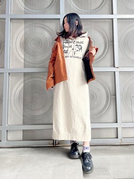 「アイテム（その他アウター、ブラウン系）」を使った、SUZUKIさん（レディース・150cm）の冬コーディネート