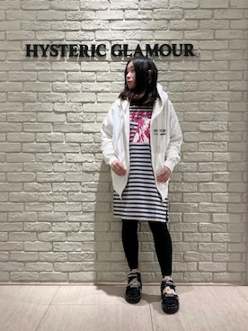 「ﾋﾞｯｸﾞｼﾙｴｯﾄ」｜「アイテム（ワンピース/ドレス）」を使った、SUZUKIさん（レディース・150cm）の春コーディネート