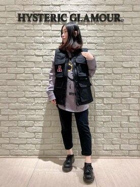 「ﾋﾞｯｸﾞｼﾙｴｯﾄ」｜「アイテム（スウェット）」を使った、SUZUKIさん（レディース・150cm）の春コーディネート