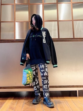 「パイル」｜「アイテム（ジャージ）」を使った、SUZUKIさん（レディース・150cm）の春コーディネート