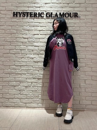 HYSTERIC GLAMOUR／ラガーワンピース GUITAR GIRL ワンピース|HYSTERIC GLAMOUR WOMEN | HYSTERIC