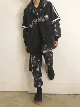 「原宿」｜「アイテム（その他アウター）」を使った、 A  K  I  R  A さん（メンズ・171cm）の冬コーディネート