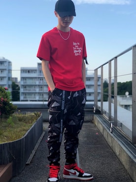 「STAMPD（スタンプド）のアイテム」を使った、 A  K  I  R  A さん（メンズ・171cm）の夏コーディネート