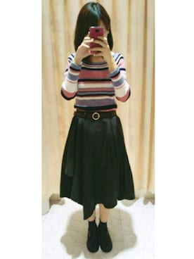 サ サ 。さん（レディース・168cm）の冬コーディネート