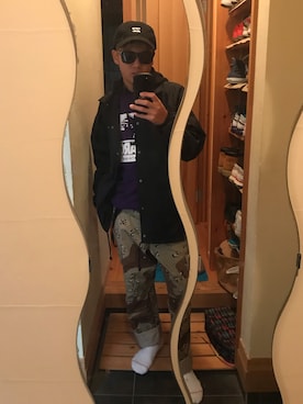 「VANS（バンズ）のアイテム（ナイロンジャケット）」を使った、かいとさん（メンズ・167cm）の冬コーディネート