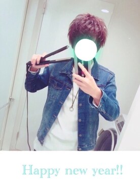 「新年一発目」｜「アイテム（デニムジャケット）」を使った、yu(ゆー)さん（メンズ・175cm）の冬コーディネート
