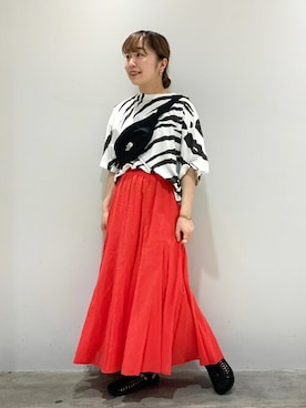 「アイテム（ボディバッグ/ウエストポーチ）」を使った、yamasakiさん（レディース・153cm）の夏コーディネート