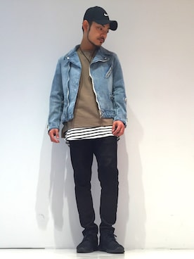 「Buffalo Bobs（バッファローボブズ）のアイテム（ジャケット/アウター）」を使った、大前昇也【buffalobobs】さん（メンズ・175cm）の春コーディネート