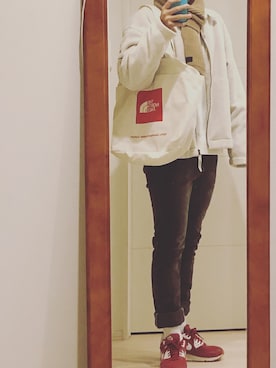 「Lee（リー）のアイテム（その他パンツ）」を使った、shouさん（メンズ・167cm）の冬コーディネート