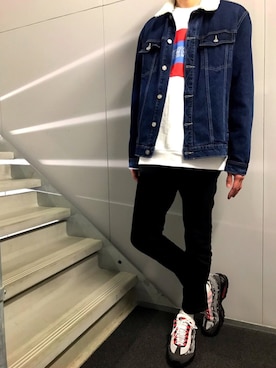 「アイテム（パンツ）」を使った、Kさん（メンズ・185cm）の春コーディネート