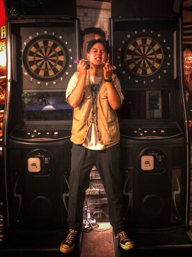 「DW（ディーダブリュー）のアイテム」を使った、Tedさん（メンズ・174cm）の夏コーディネート