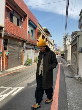 「KEEN（キーン）のアイテム（その他シューズ）」を使った、Tedさん（メンズ・174cm）の冬コーディネート