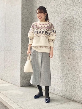 「kiko（キコ）のアイテム」を使った、恩田　オデット エ オディール スタッフさん（レディース・162cm）の秋コーディネート