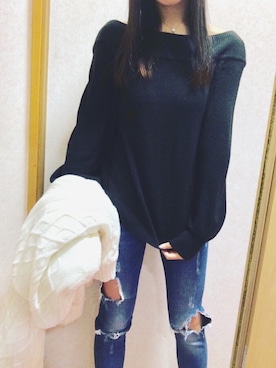 「nice claup」｜「アイテム（アクセサリー）」を使った、ゆりかさん（レディース・162cm）の冬コーディネート