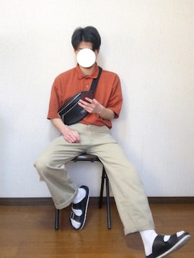 「EDWIN（エドウィン）のアイテム（サンダル）」を使った、HARUさん（メンズ・163cm）の春コーディネート