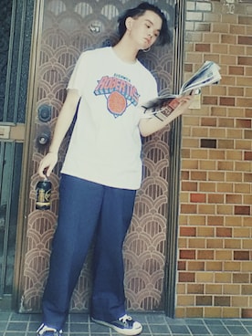 「DSCP（ディーエスシーピー）のアイテム」を使った、RIKUSONさん（メンズ・165cm）の秋コーディネート