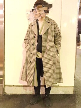 「ハラチ」｜「アイテム（ジャケット/アウター）」を使った、よしみさん（メンズ・166cm）の冬コーディネート