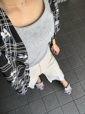 「韓国コーデ」｜「アイテム（チノパンツ）」を使った、はんぺんさん（レディース・163cm）の秋コーディネート