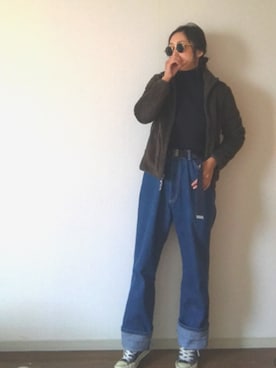 「アイテム（その他トップス、ブラウン系）」を使った、yukinoさん（レディース・164cm）の冬コーディネート