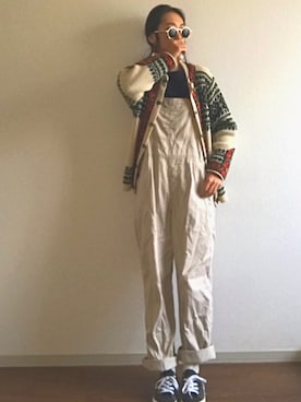 「ワッフル」｜「アイテム（ノーカラージャケット）」を使った、yukinoさん（レディース・164cm）の秋コーディネート