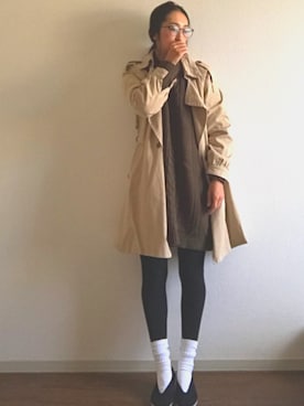 「カンフーシューズ」｜yukinoさん（レディース・164cm）の冬コーディネート