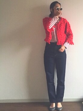 「Jeffrey Campbell（ジェフリーキャンベル）のアイテム（バレエシューズ）」を使った、yukinoさん（レディース・164cm）の春コーディネート
