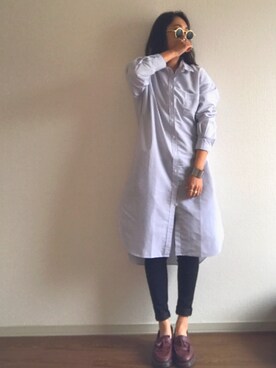 「平成最後のWEARISTAセンバツ」｜「アイテム（シャツワンピース）」を使った、yukinoさん（レディース・164cm）の春コーディネート