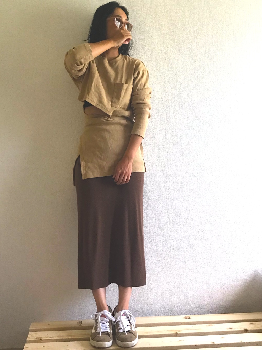 6(ROKU)＞SIDE SLIT PULLOVER/カットソーを使った人気ファッション