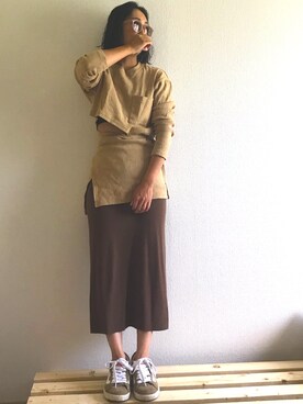 6(ROKU)＞SIDE SLIT PULLOVER/カットソーを使った人気ファッション
