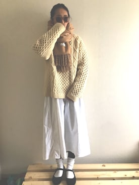 「カンフーシューズ」｜yukinoさん（レディース・164cm）の冬コーディネート