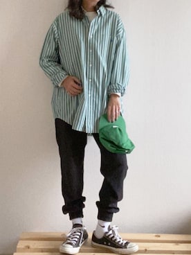 「BRIXTON（ブリクストン）のアイテム」を使った、yukinoさん（レディース・164cm）の春コーディネート