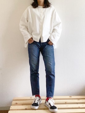「manonfripes（マノンフリップ）のアイテム」を使った、yukinoさん（レディース・164cm）の春コーディネート