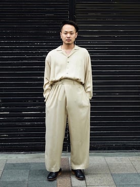 「アイテム（スリッポン）」を使った、Director/Tetsuya Abeさん（メンズ・168cm・30代）の春コーディネート