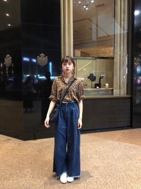 「NIKE(ナイキ)のアイテム(ショルダーバッグ)」を使った、Kikiさん(レディース・156cm)の秋コーディネート