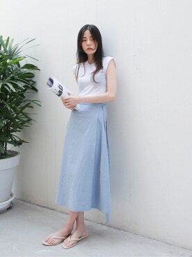 「ナチュラルスタイル」｜UNE MANSIONさん（レディース・159cm）の夏コーディネート