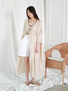 「ナチュラルスタイル」｜UNE MANSIONさん（レディース・159cm）の夏コーディネート