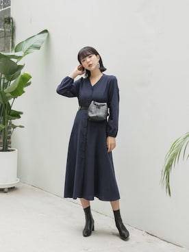 「ナチュラルスタイル」｜UNE MANSIONさん（レディース・159cm）の秋コーディネート