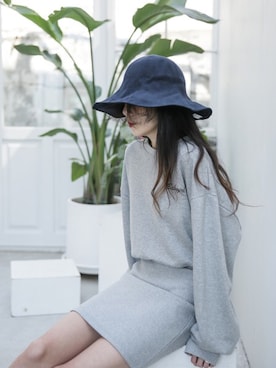 「スウェットワンピース」｜UNE MANSIONさん（レディース・159cm）の秋コーディネート