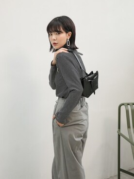 「UNE MANSION（ユヌマンション）のアイテム（キャミソール）」を使った、UNE MANSIONさん（レディース・159cm）の秋コーディネート