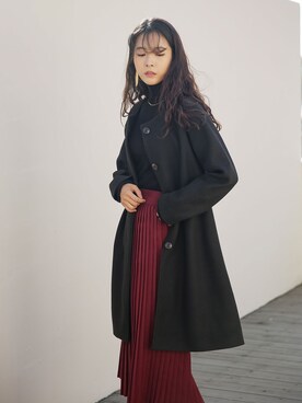 「きれい目コーデ」｜UNE MANSIONさん（レディース・167cm）の冬コーディネート