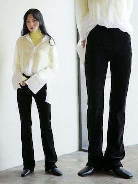 「韓国スタイル」｜UNE MANSIONさん（レディース・159cm）の冬コーディネート