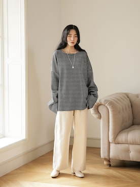 UNE MANSIONさん（レディース・159cm）の冬コーディネート