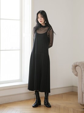 「韓国スタイル」｜UNE MANSIONさん（レディース・159cm）の春コーディネート