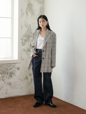 「韓国スタイル」｜UNE MANSIONさん（レディース・159cm）の春コーディネート