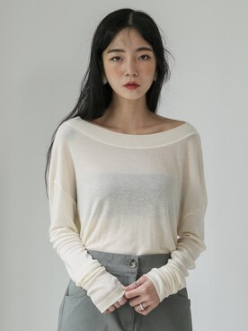 「テンセル」｜UNE MANSIONさん（レディース・159cm）の夏コーディネート